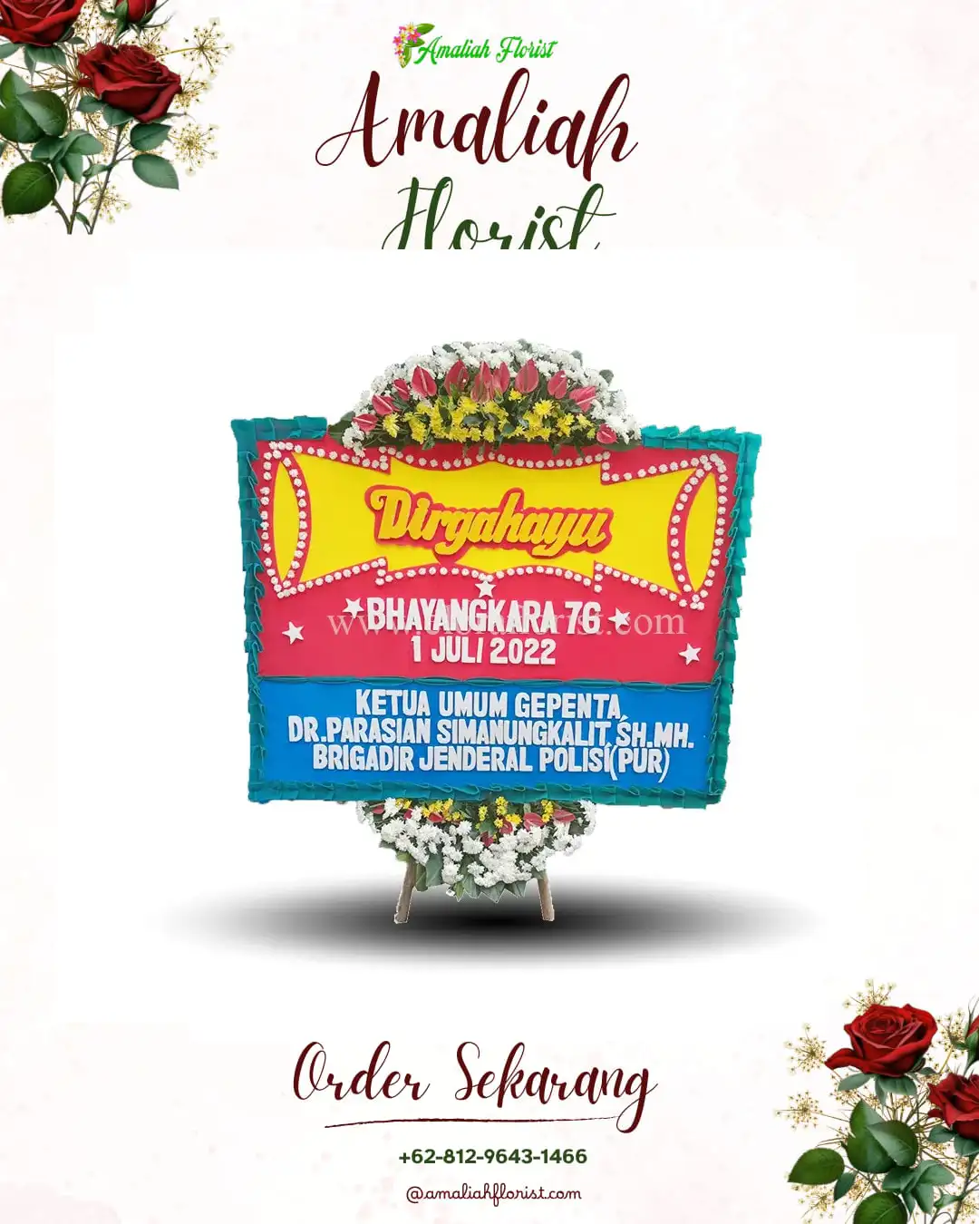 Papan Bunga HUT Ulang Tahun Banda Baro